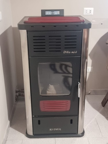 Stufa termostufa pellet klover - stufa,